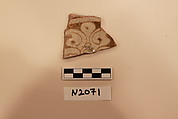 Ceramic Fragment, Stonepaste; luster-painted on an transparent colorless glaze